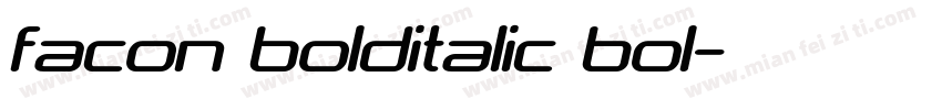 facon bolditalic bol字体转换